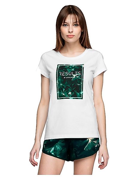 4f Kurzärmeliges T-shirt L White günstig online kaufen
