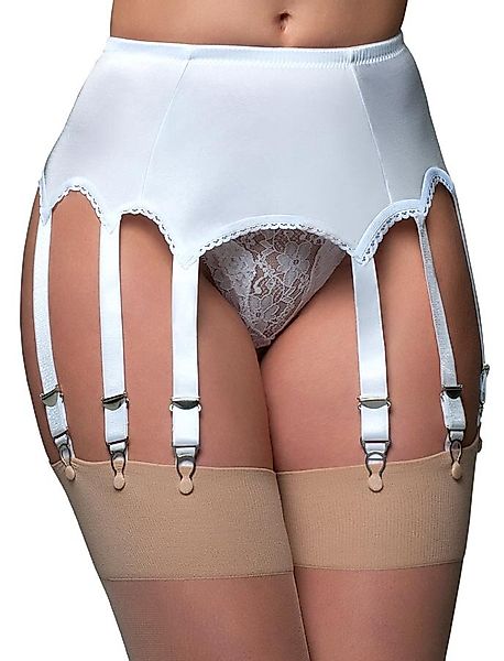 Vintage Hüftgürtel mit 10 Haltern Weiß günstig online kaufen