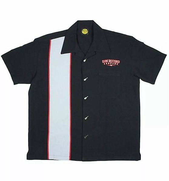 Steady Clothing Kurzarmhemd Sound Piped Vintage Bowling Shirt Retro Rockabi günstig online kaufen