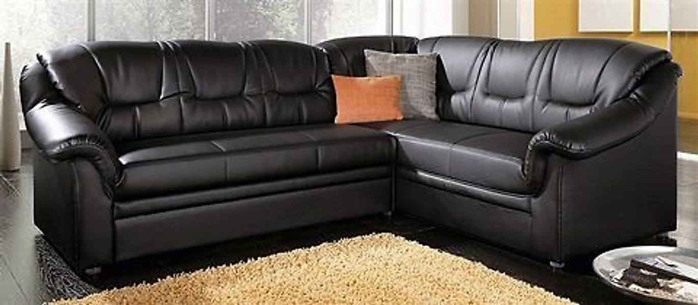 DOMO collection Ecksofa »Montana, zeitlose Rückensteppung, bequeme Armlehne günstig online kaufen