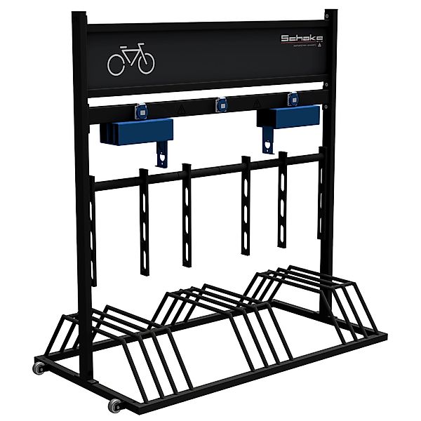 Schake Mobiler Fahrradständer Werbeschild RAL9005 günstig online kaufen