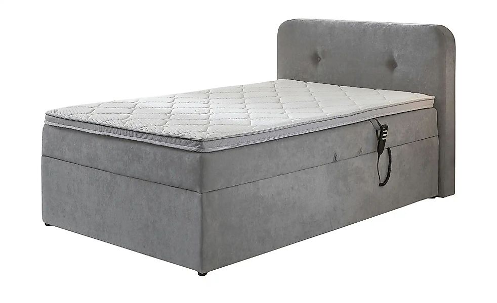 Boxbett elektrisch mit Stauraum  Rutland ¦ grau ¦ Maße (cm): B: 130 H: 104 günstig online kaufen