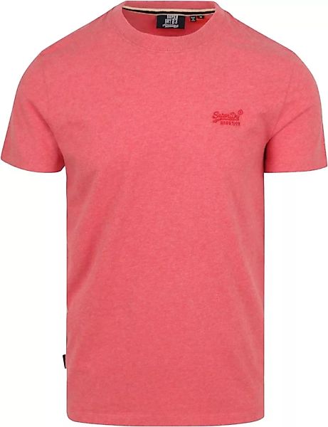 Superdry Classic T Shirt Melange Rosa - Größe 3XL günstig online kaufen