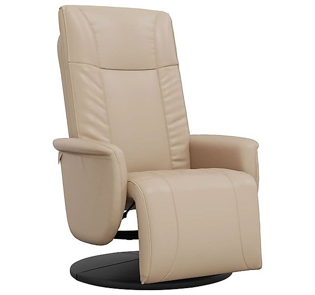 vidaXL Sessel Relaxsessel mit Fußteil Cappuccino-Braun Kunstleder (1-St) günstig online kaufen