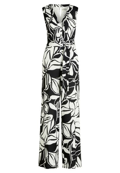 Vera Mont Overall "Damen Jumpsuit mit Bindegürtel" 1 Stk. tlg. Druck günstig online kaufen