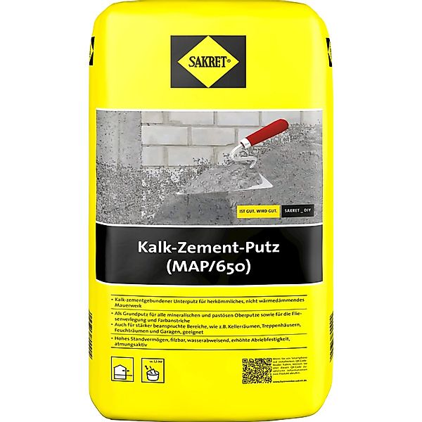 Sakret Kalk-Zement-Putz MAP 10 kg günstig online kaufen