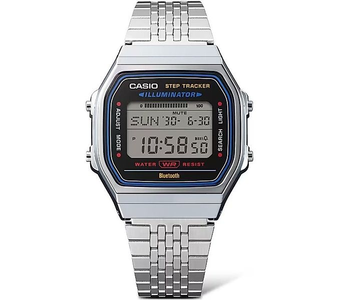 CASIO Digitaluhr Armbanduhr Vintage mit Schrittzähler und Bluetooth-Funktio günstig online kaufen