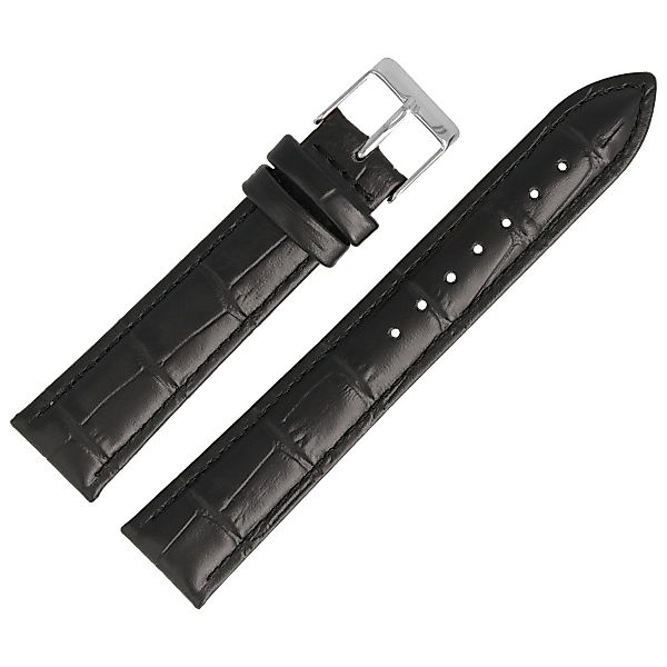 MARBURGER Uhrenarmband 18mm Leder Alligator Prägung günstig online kaufen