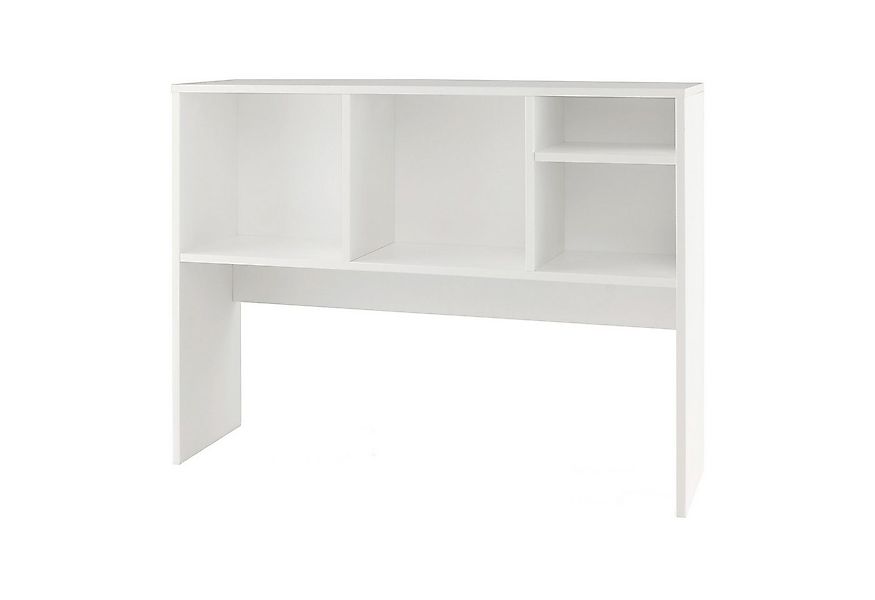 COSTWAY Bücherregal, Aufsatzregal mit 4 Fächern, bis 65 kg, 94x25x73cm günstig online kaufen
