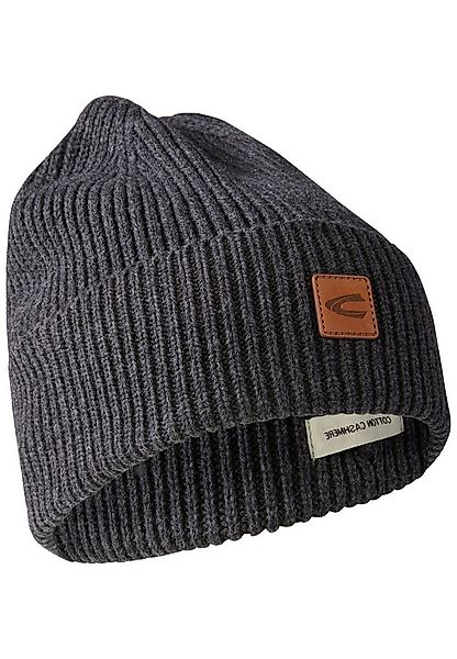 camel active Baseball Cap Beanie aus einem Baumwoll-Kaschmir-Mix günstig online kaufen