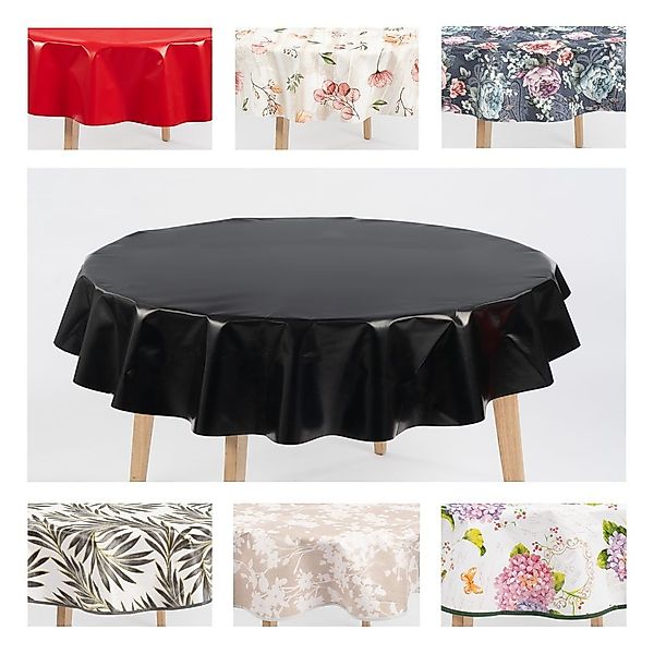 laro Tischdecke 140cm rund Wachstuchtischdecke mit günstig online kaufen