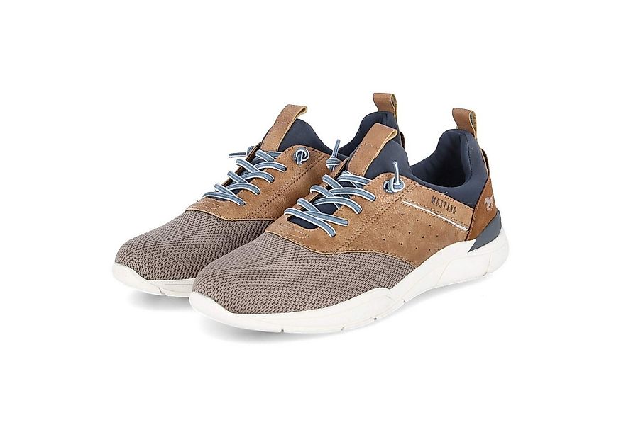 MUSTANG Mustang 4138312-318 Herren Textil & Synthetik taupe Schnürschuh günstig online kaufen