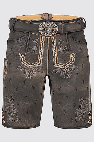 Lederhose Udo mit Gürtel günstig online kaufen