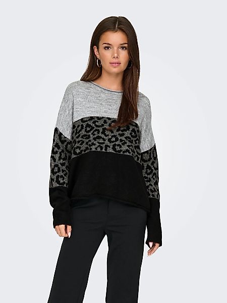 ONLY Rundhalspullover ONLJADE ANIMAL LS O-NECK günstig online kaufen