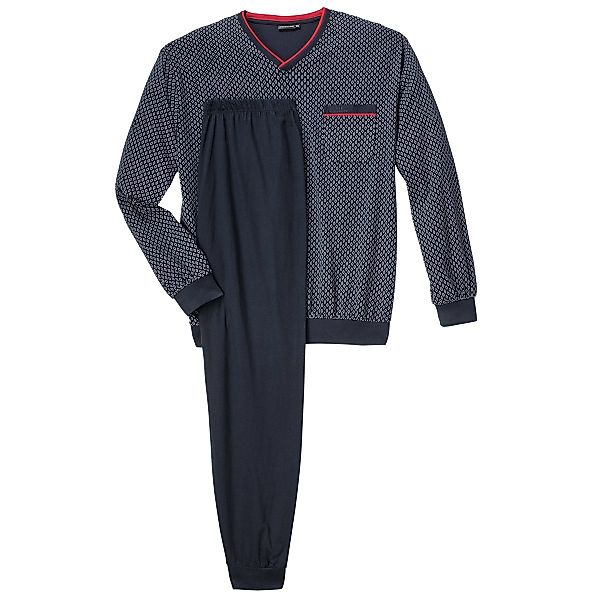GÖTZBURG Pyjama Götzburg Pyjama dunkelblau gemustert günstig online kaufen