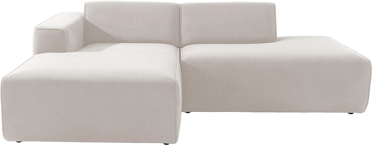 andas Ecksofa »Noord«, mit Kedernaht, Breite 227 cm, Cord, Struktur günstig online kaufen