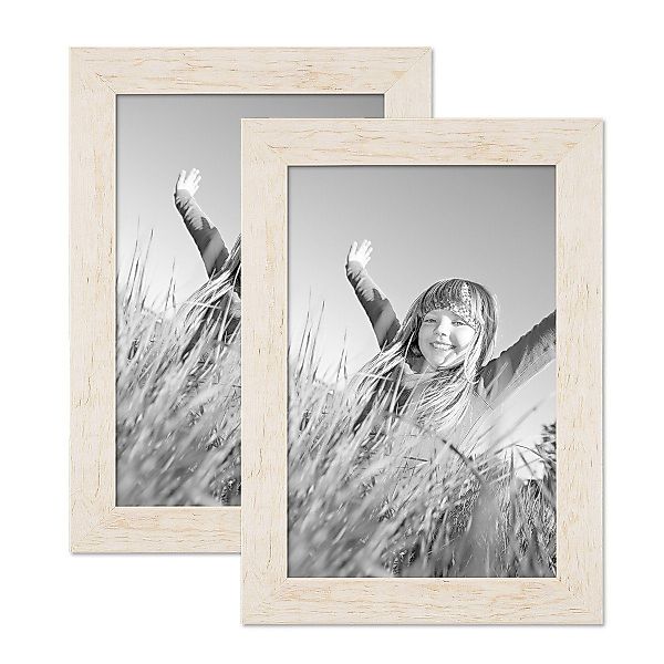 PHOTOLINI Bilderrahmen 2er Set Strandhaus Rustikal günstig online kaufen