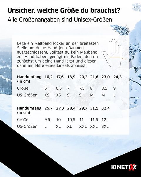 Kinetixx Winter-Arbeitshandschuhe Warmer Winter-Allround Handschuh Winn Pol günstig online kaufen