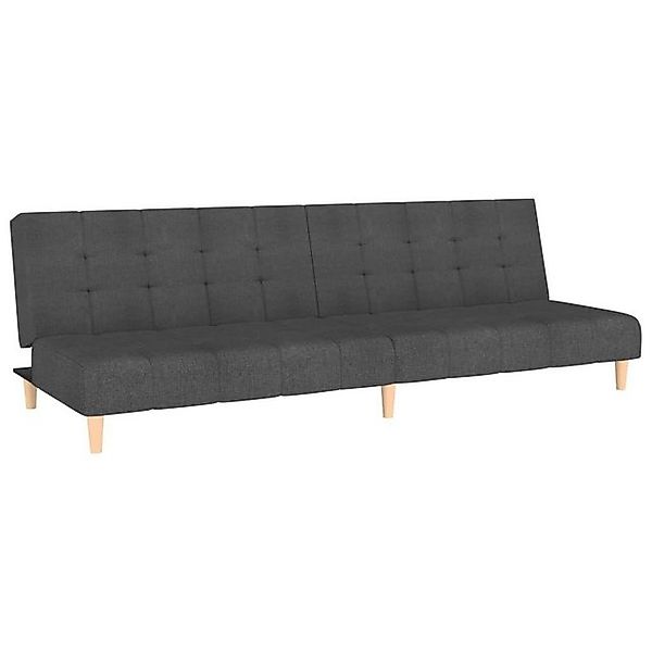 vidaXL Sofa Schlafsofa 2-Sitzer Dunkelgrau Stoff günstig online kaufen