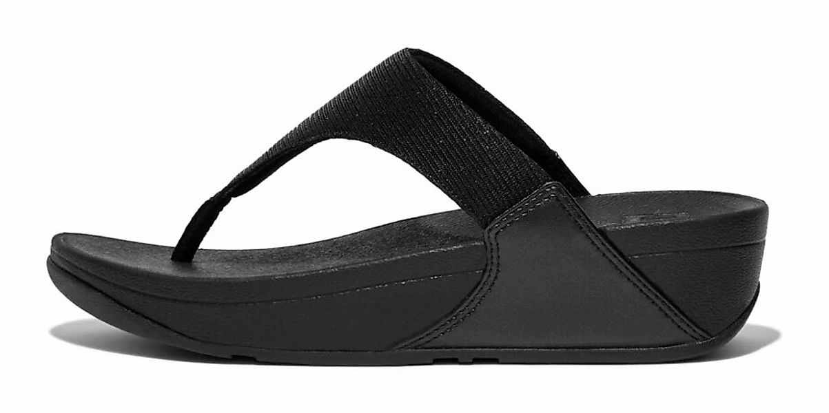 Fitflop Zehentrenner "LULU SHIMMERLUX TOE-POST SANDALS", Keilabsatz, Sommer günstig online kaufen