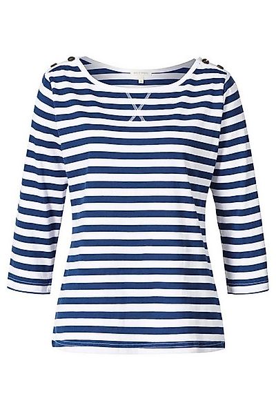 Himalaya Clothing Langarmshirt Streifen-Shirt aus Bio-Baumwolle - navy/whit günstig online kaufen