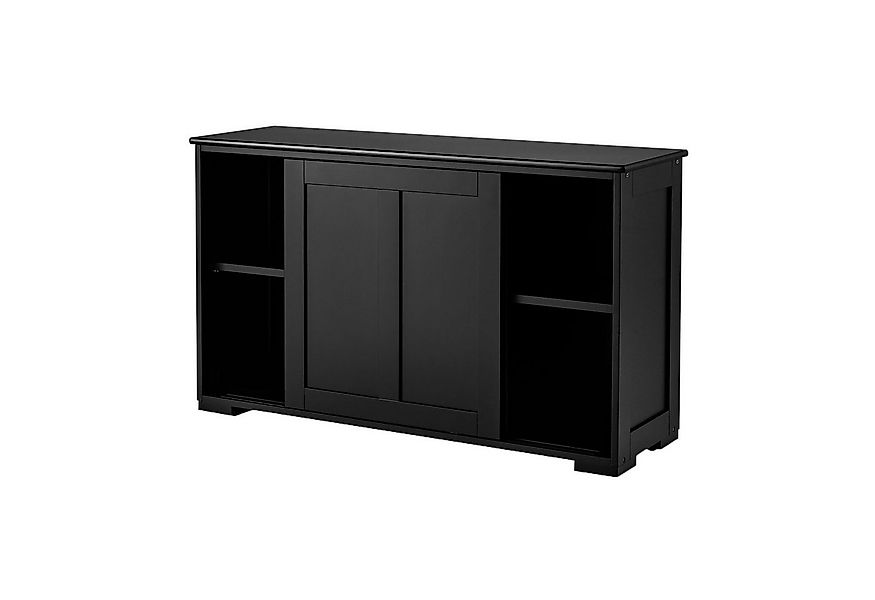 KOMFOTTEU Sideboard Küchenschrank Wohnzimmerregel, Unterschrank mit Schiebt günstig online kaufen