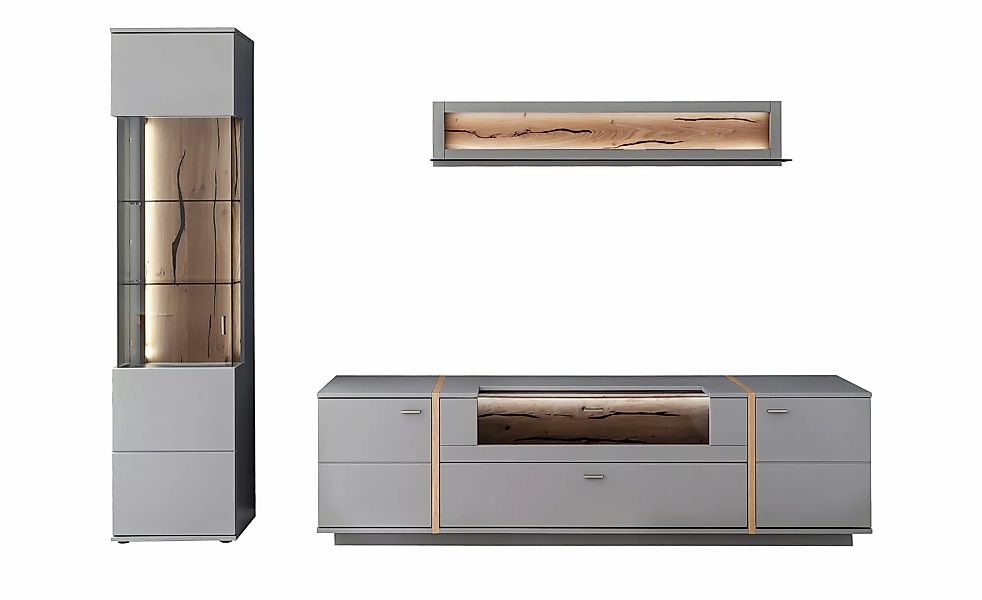 Wohnkombination  Sella ¦ grau ¦ Maße (cm): B: 266 H: 207 T: 50.0 Kommoden & günstig online kaufen