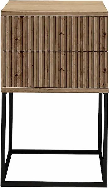 Schlafkontor Nachtkommode »Marle Nachtkonsole, Nachtkästchen auf Metall-Fuß günstig online kaufen