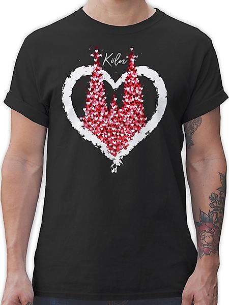 Shirtracer T-Shirt Kölner Dom Köln Rot günstig online kaufen