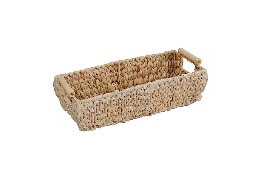 relaxdays Aufbewahrungskorb aus Wasserhyazinthe günstig online kaufen