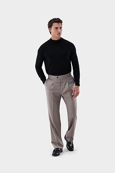 Stehkragenpullover aus Merzerisierter Merinowolle günstig online kaufen