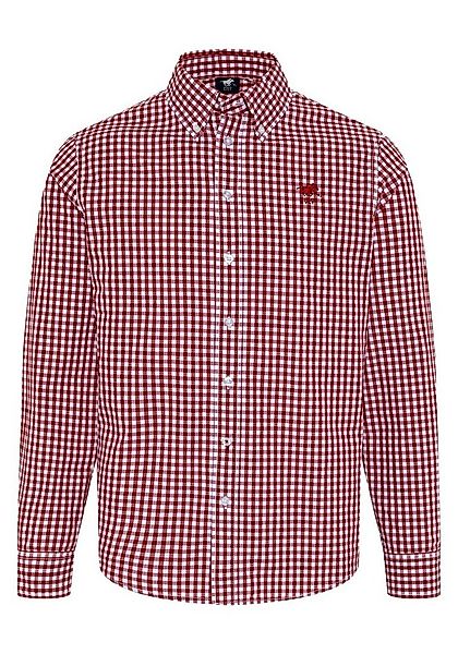 Polo Sylt Langarmhemd mit minimalistischem Karomuster günstig online kaufen
