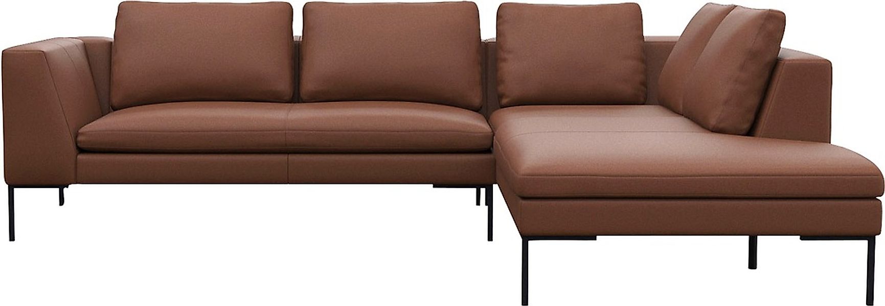 FLEXLUX Ecksofa "Loano, superbequemer Sitzkomfort durch Kaltschaum im Sitz" günstig online kaufen