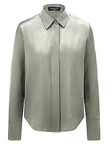 Bluse Seide Fadenmeister Berlin grün günstig online kaufen