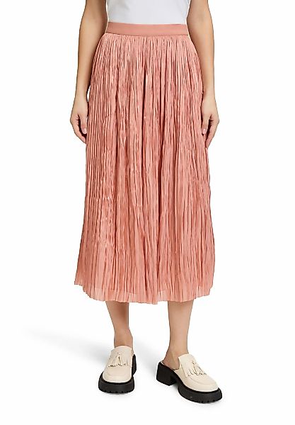 Cartoon Midirock "Damen Plisseerock mit offenem Saum" Material günstig online kaufen