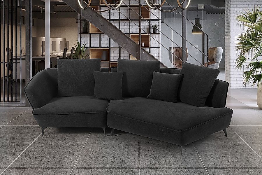 KAWOLA Ecksofa GARBO Modernes Sofa - Bequem & Modern - Stoffcouch, Design E günstig online kaufen