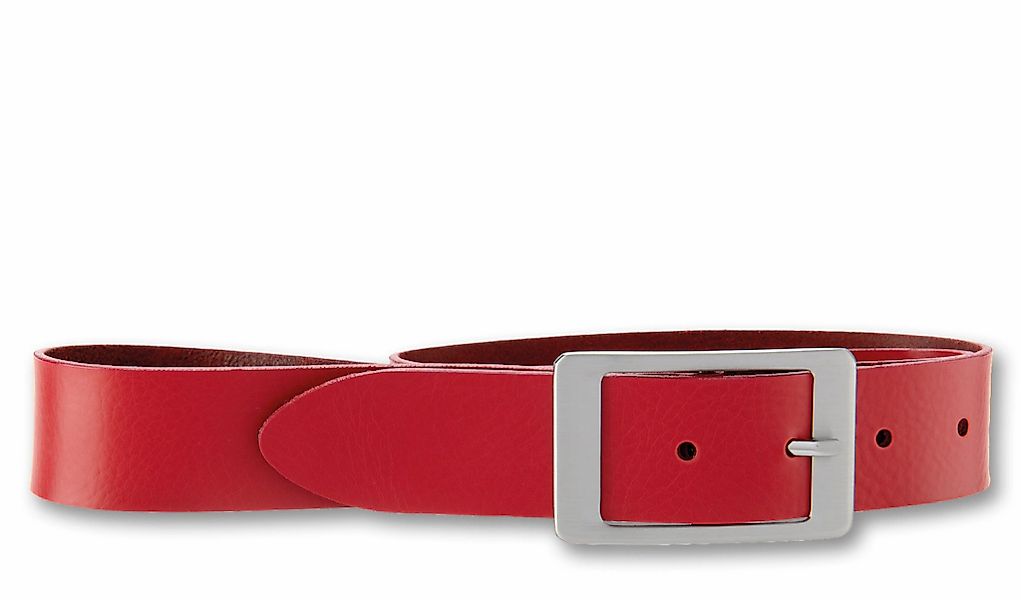 BERND GÖTZ Ledergürtel "Ledergürtel mit abgerundeter Rechteckschließe" günstig online kaufen