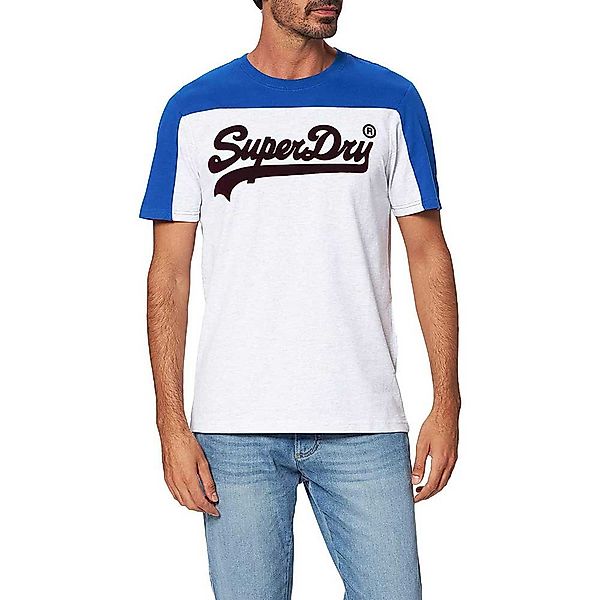 Superdry Vintage Logo Ac Colour Block Mw Kurzarm T-shirt L Glacier Grey Mar günstig online kaufen