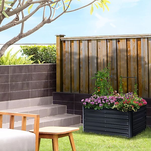 Outsunny Pflanzkasten mit Stützgitter  3-teiliges Hochbeet Set für Garten, günstig online kaufen