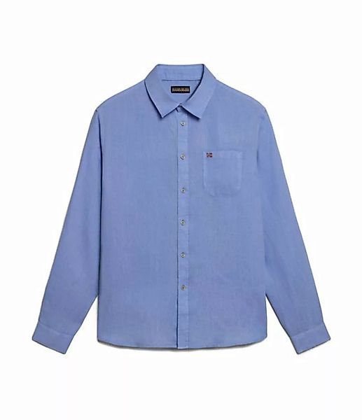 Napapijri Langarmhemd Herren Hemd aus Leinen (1-tlg) günstig online kaufen