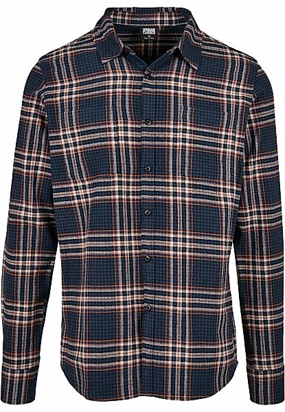 URBAN CLASSICS Langarmshirt "Herren Checked Campus Shirt", (1 tlg.) günstig online kaufen