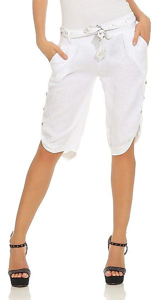 Mississhop Leinenhose Damen-Bermuda-Shorts aus 100 % günstig online kaufen