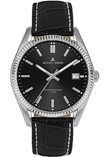 Jacques Lemans Quarzuhr Schwarz günstig online kaufen
