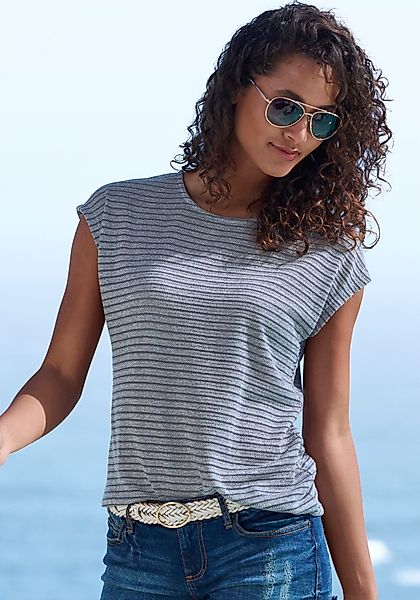 Vivance Kurzarmshirt mit Streifenoptik aus pflegeleichter günstig online kaufen