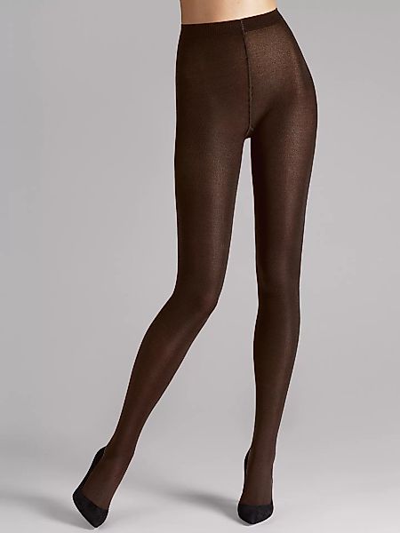 Wolford - Cashmere/Silk Tights, Frau, mocca, Größe: M günstig online kaufen