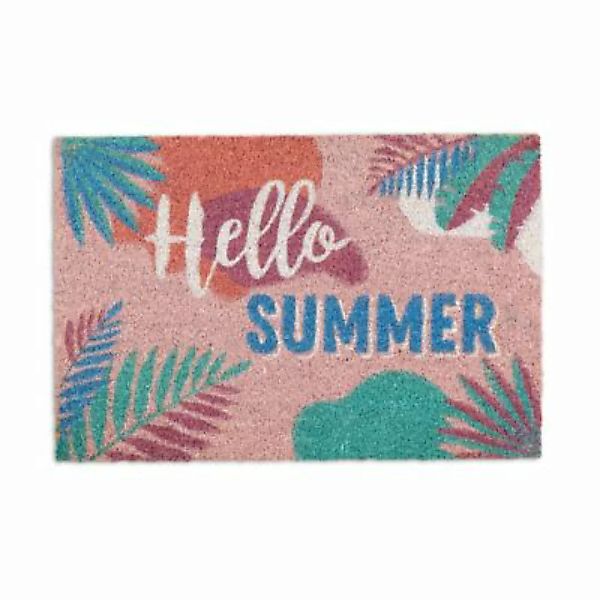 relaxdays Fußmatte Kokos Hello Summer mehrfarbig günstig online kaufen