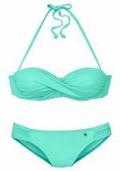 s.Oliver Bügel-Bandeau-Bikini mit Raffung günstig online kaufen
