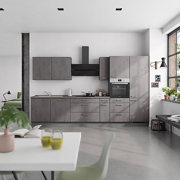 nobilia® Küchenzeile »"Riva II"« vormontiert, Ausrichtung wählbar, Breite 3 günstig online kaufen