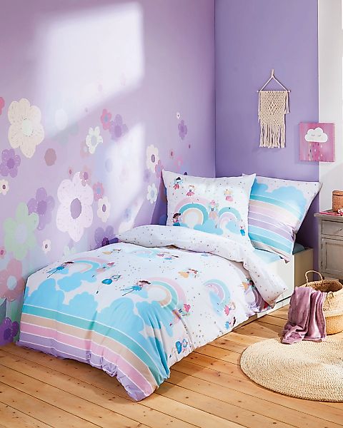 Kaeppel Kinderbettwäsche Rainbow Fairies, Renforcé, 2 günstig online kaufen