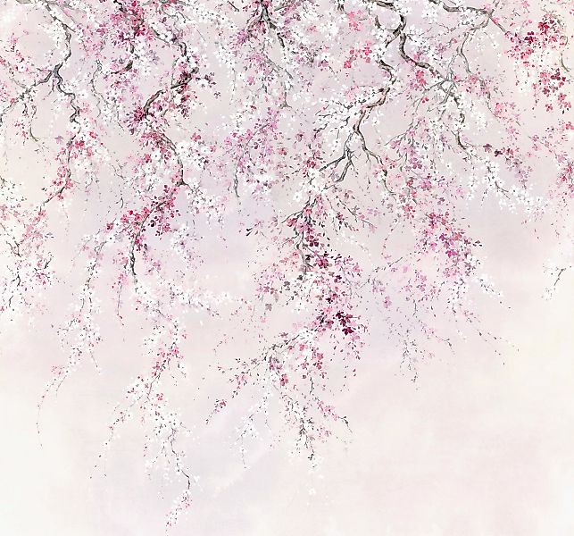 Sanders & Sanders Fototapete Kirschblüten Rosa 300 x 280 cm 612002 günstig online kaufen